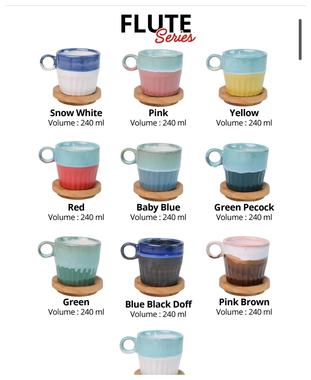 Flute Series ceramic collection
