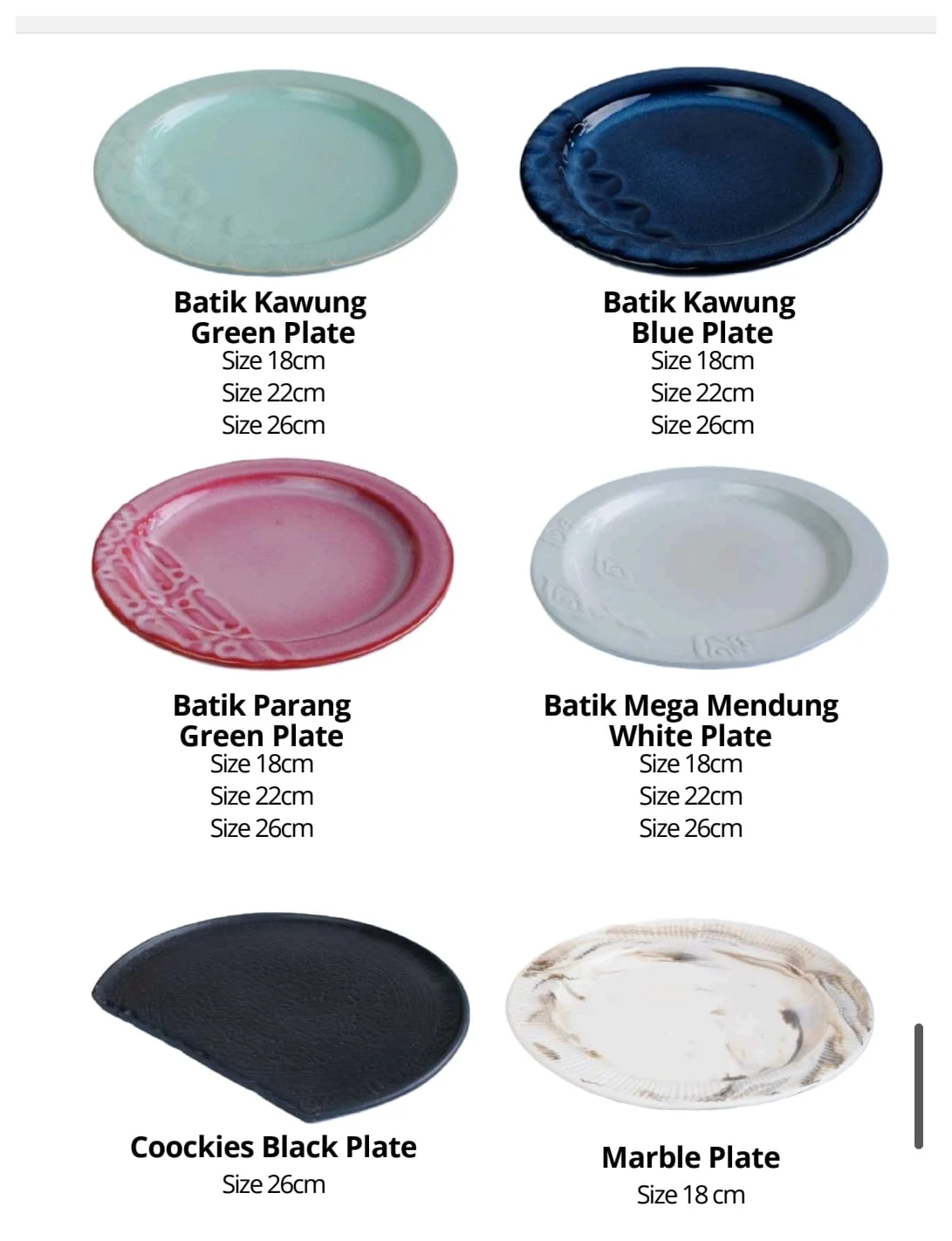 Batik & Decorative Plate Collection ceramic collection