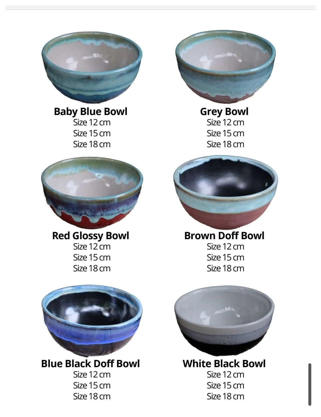 Brush Bowl Collection ceramic collection
