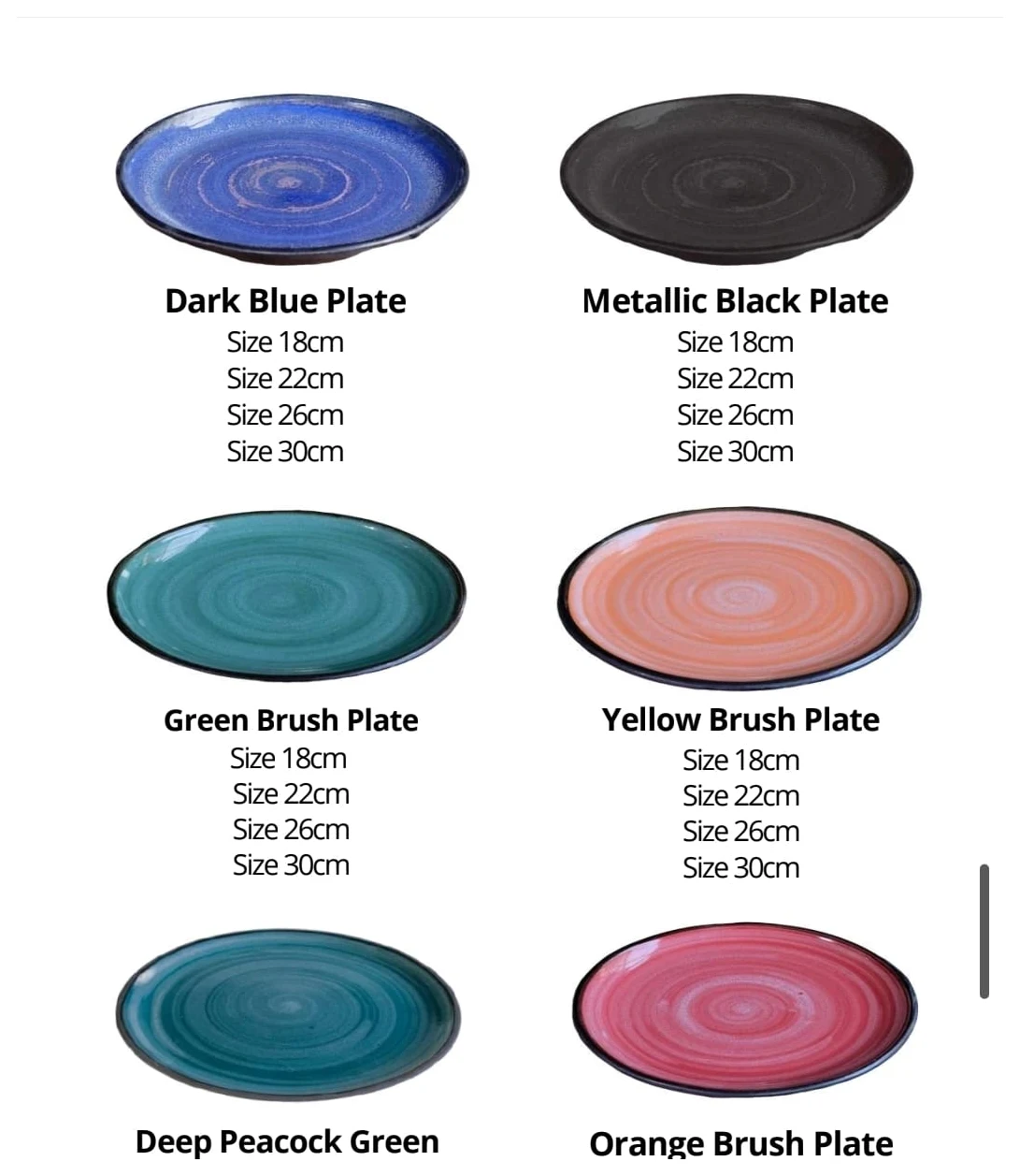 Brush & Deep Plate Collection ceramic collection