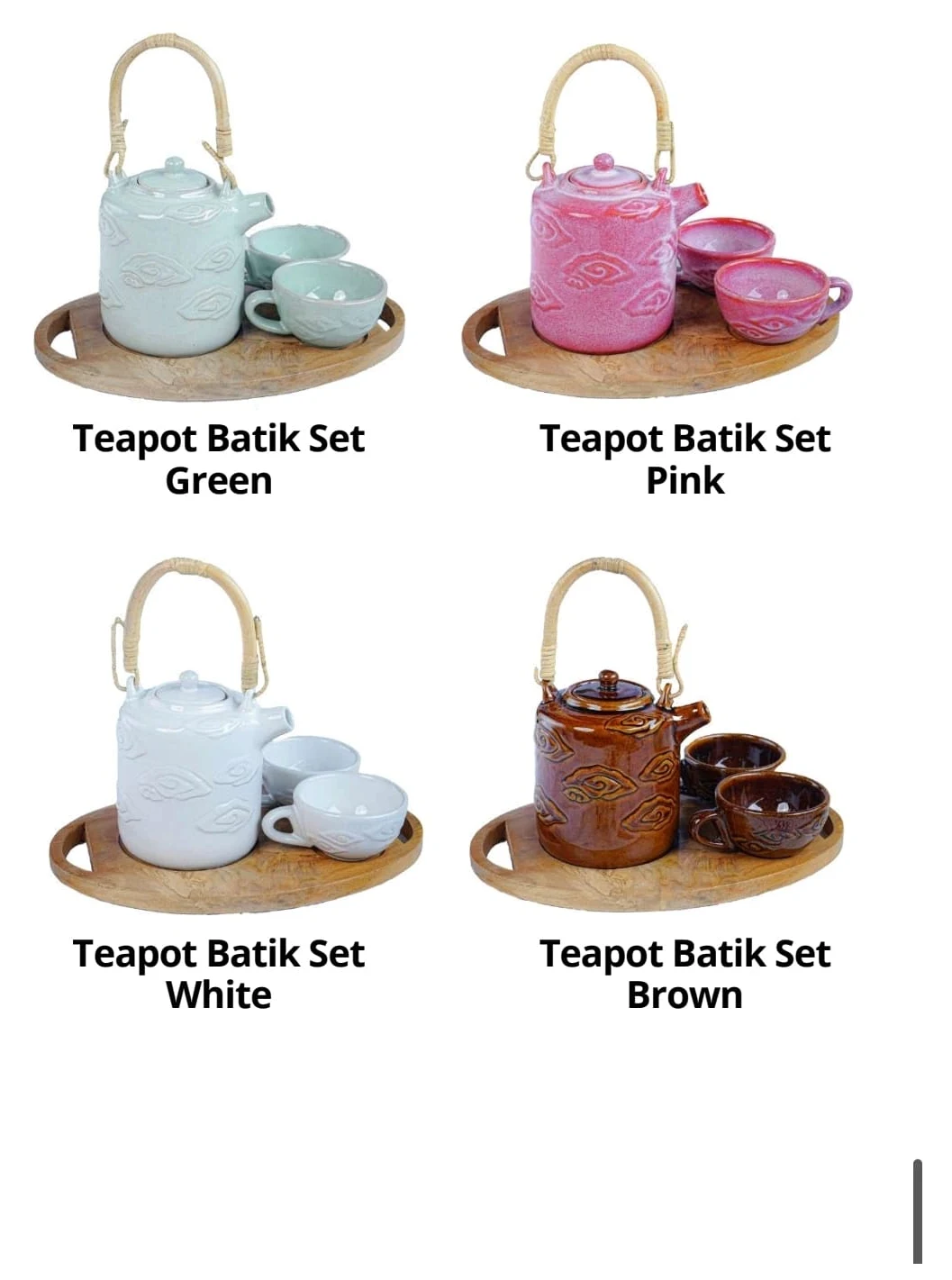 Batik Tea Set Collection ceramic collection