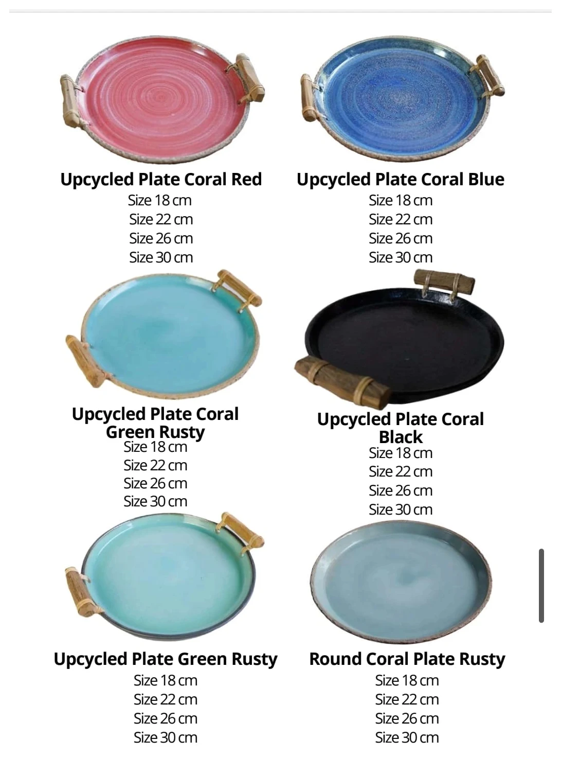 Upcycled Plate Collection ceramic collection