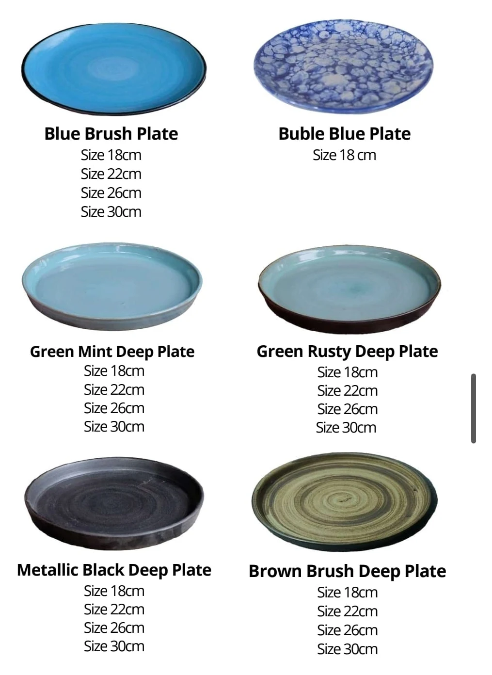 Brush & Deep Plate Collection II ceramic collection