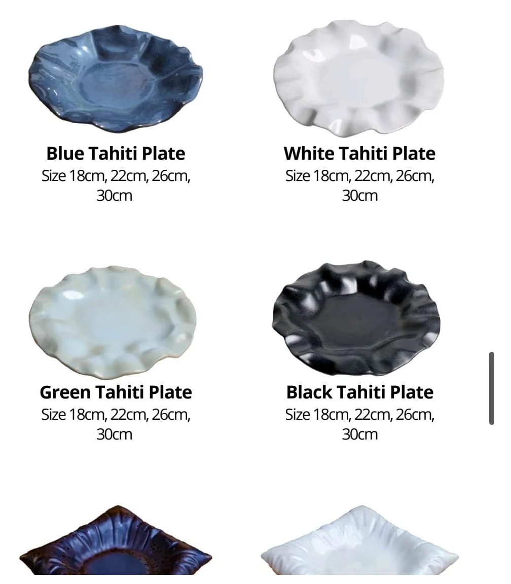 Batik & Nature Plate Collection ceramic collection