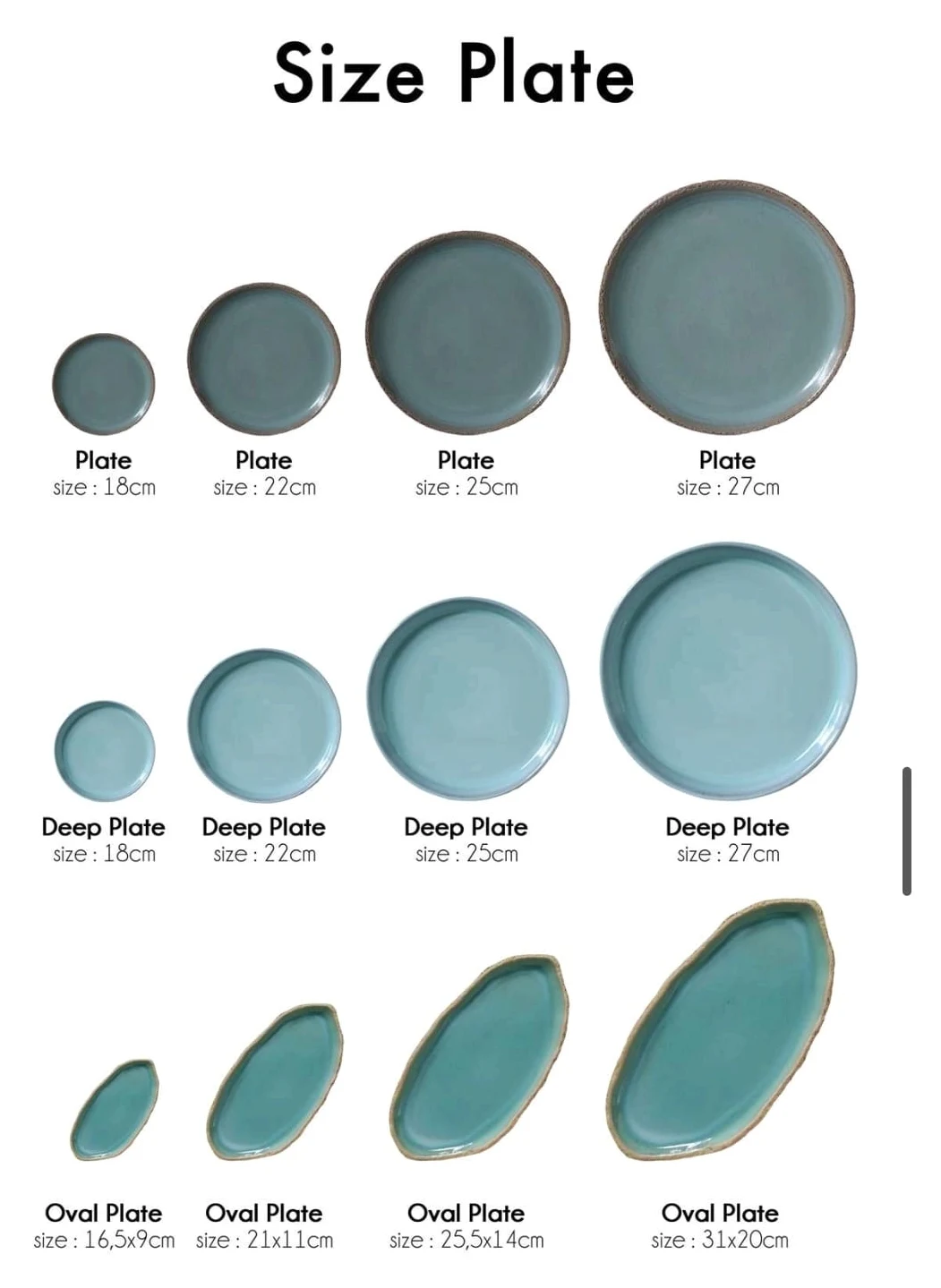 Size Plate Collection ceramic collection