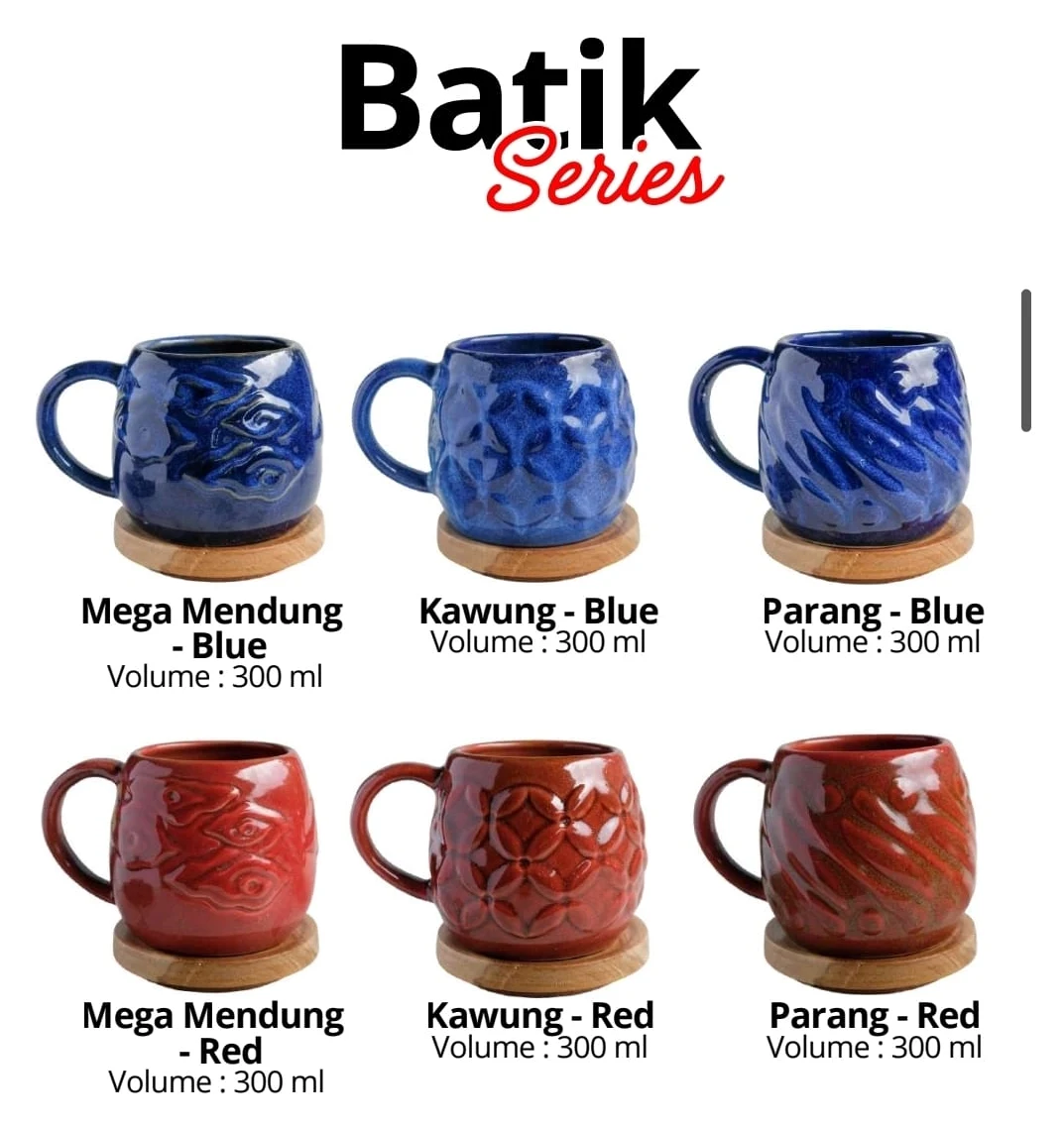Batik Mug Series II ceramic collection