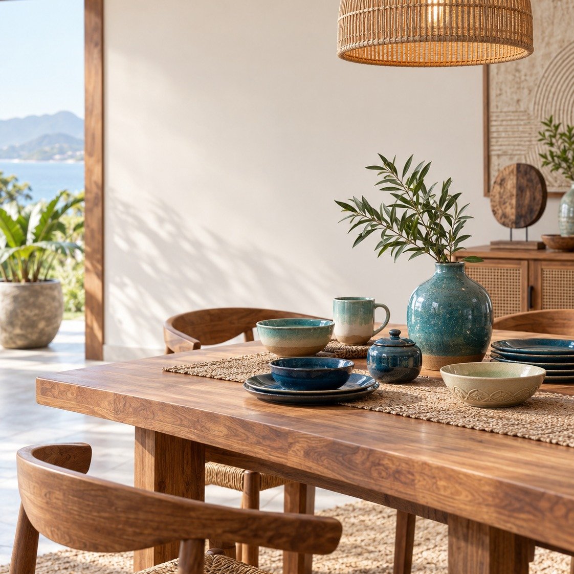 Curated Indonesian furniture and ceramic styling for wholesale buyers