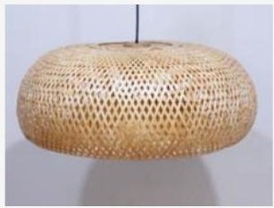 Bamboo and rattan lamp shade